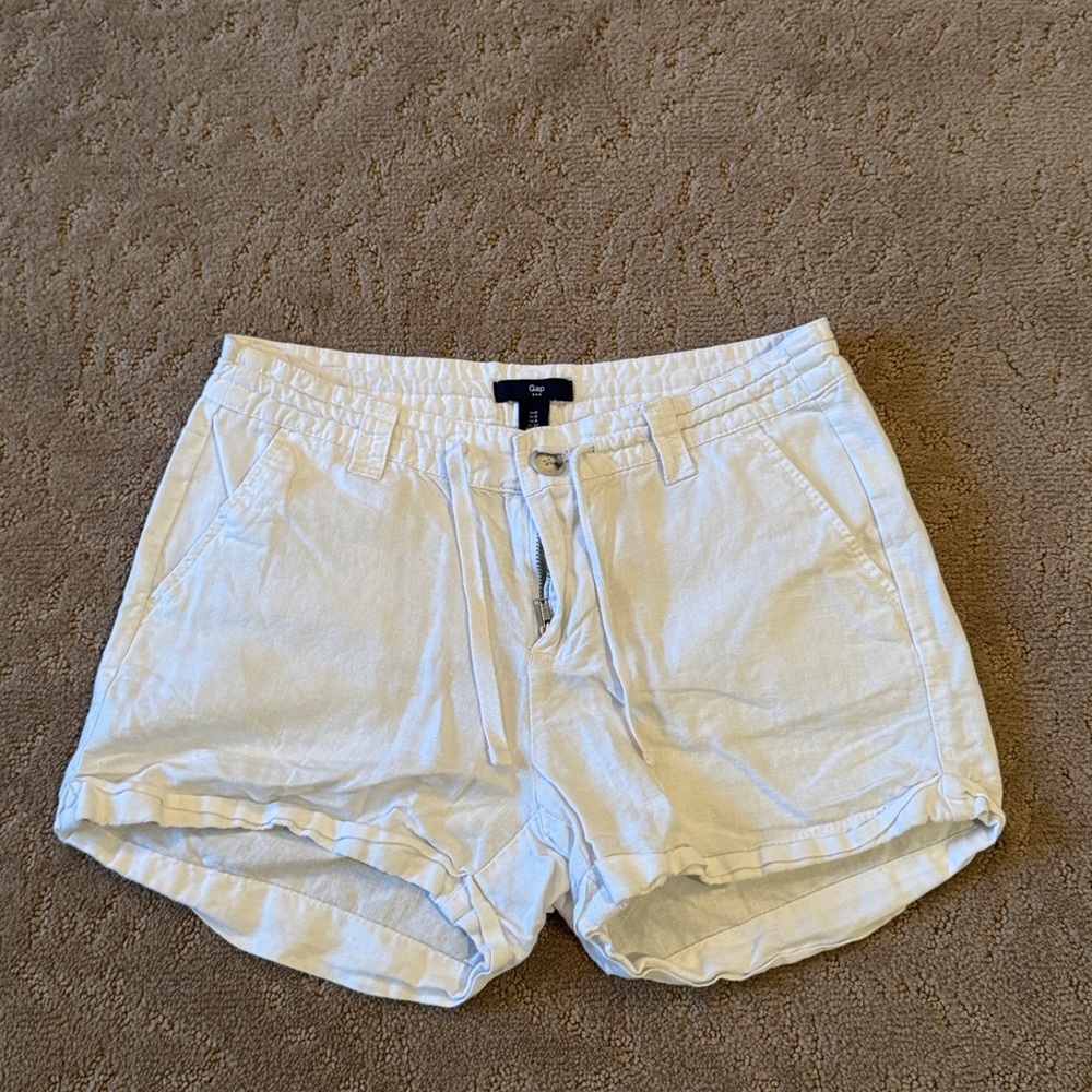 GAP White Shorts with Drawstring Waist